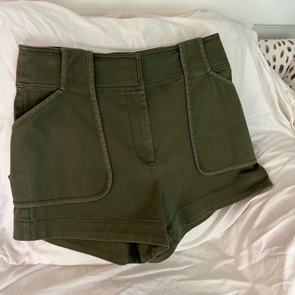 Army Green High Style Shorts